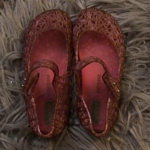 Pink Gelly zig zags mini Melissa size 10
